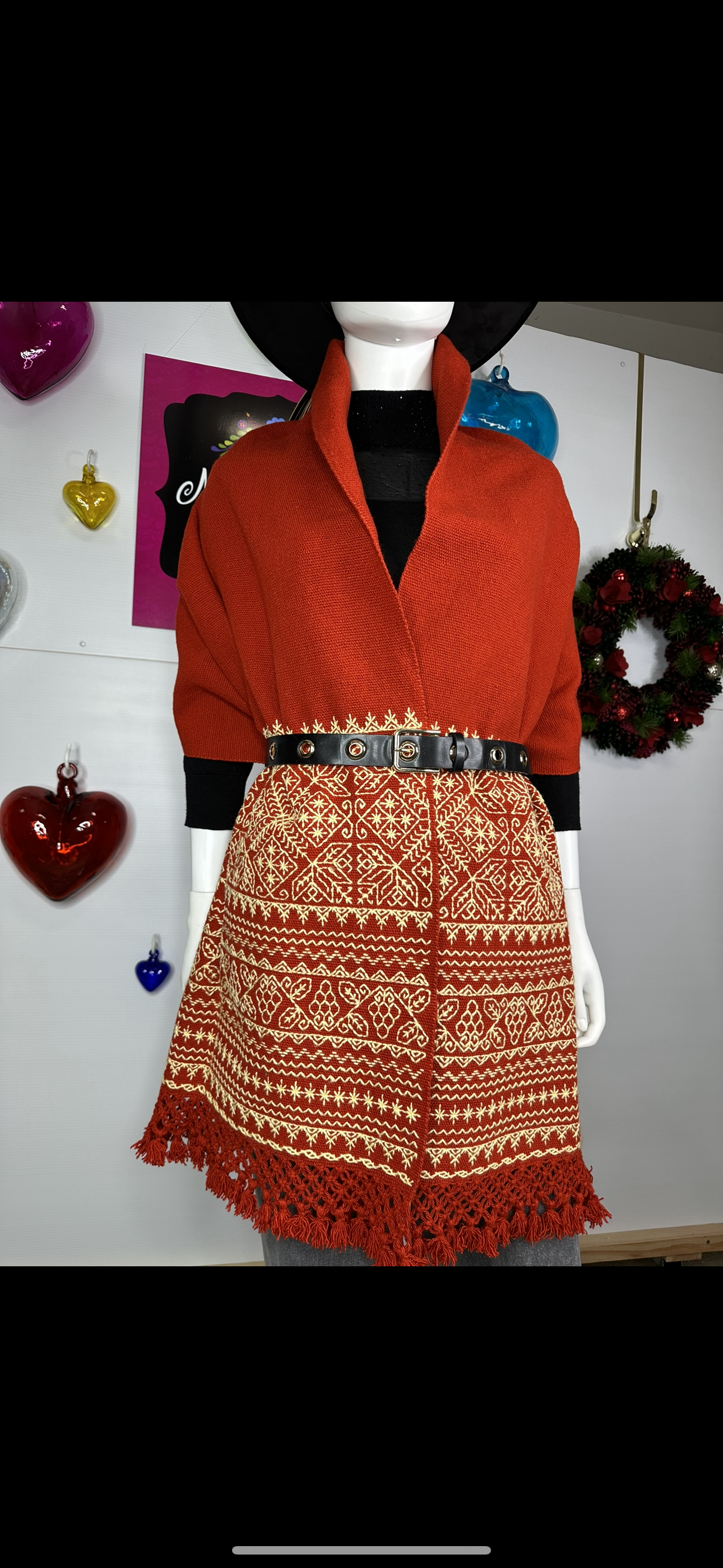 REBOZO BORDADO/EMBROIDERED SHAWL