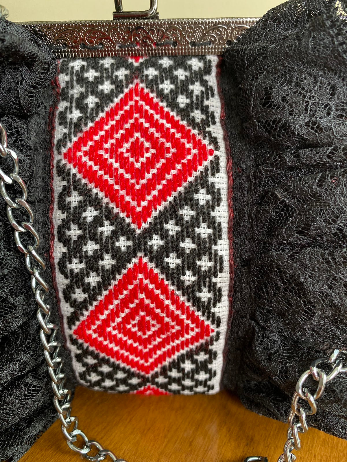 Hand- Embroidered Crossbody