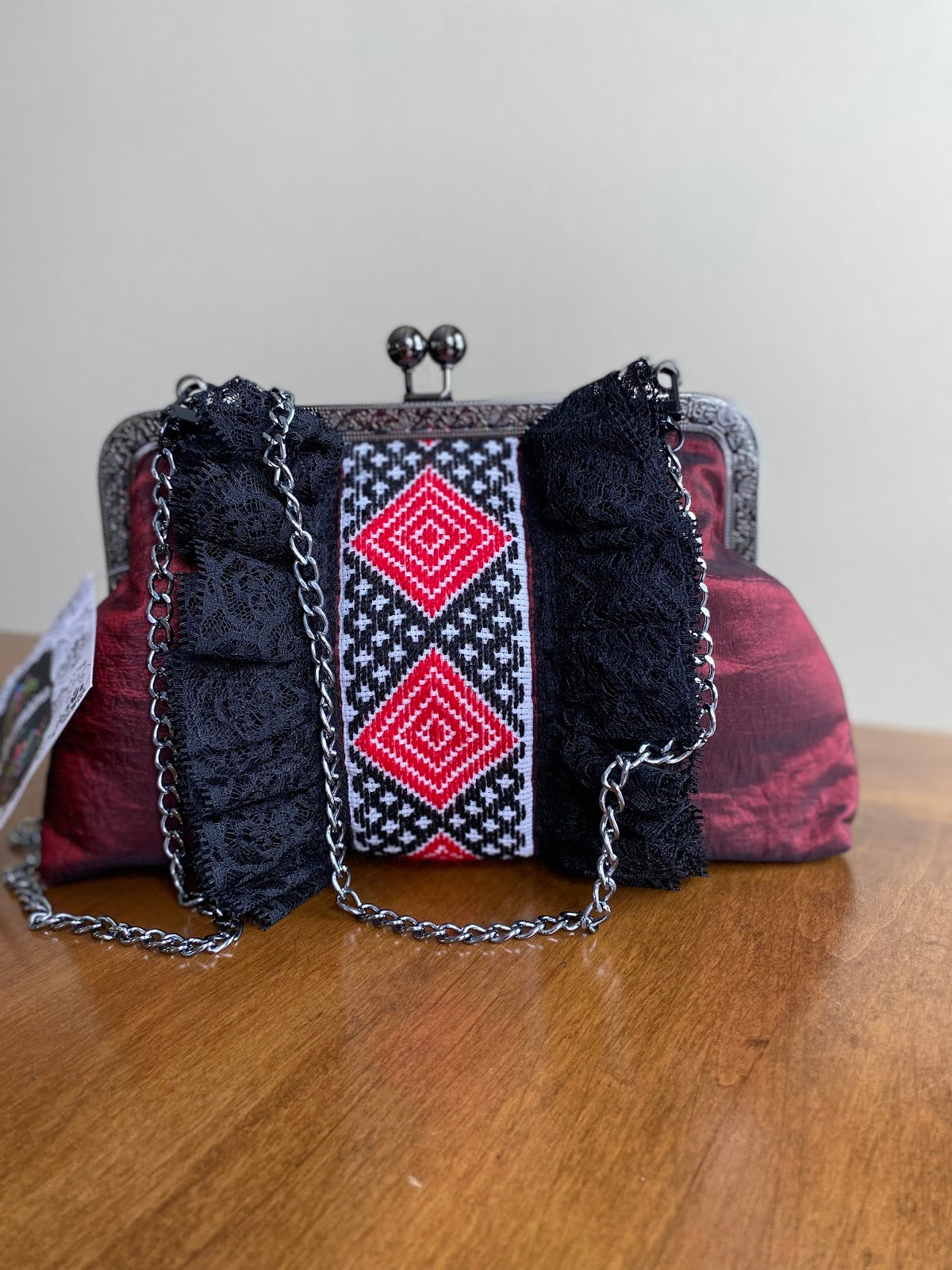 Hand- Embroidered Crossbody