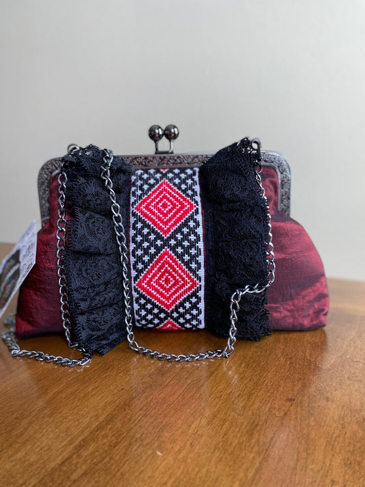 Hand- Embroidered Crossbody