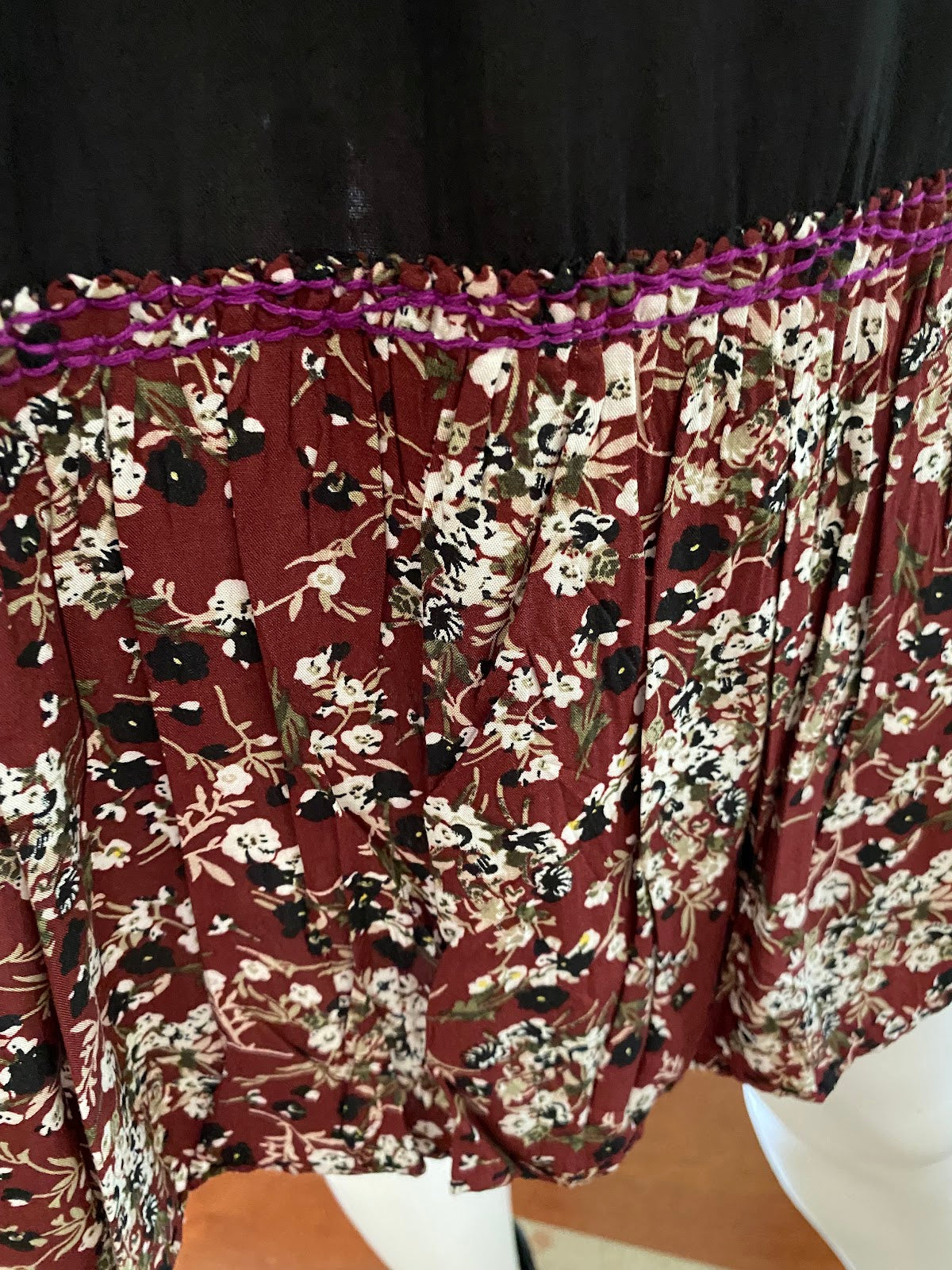 Black Hand Embroidered Dress