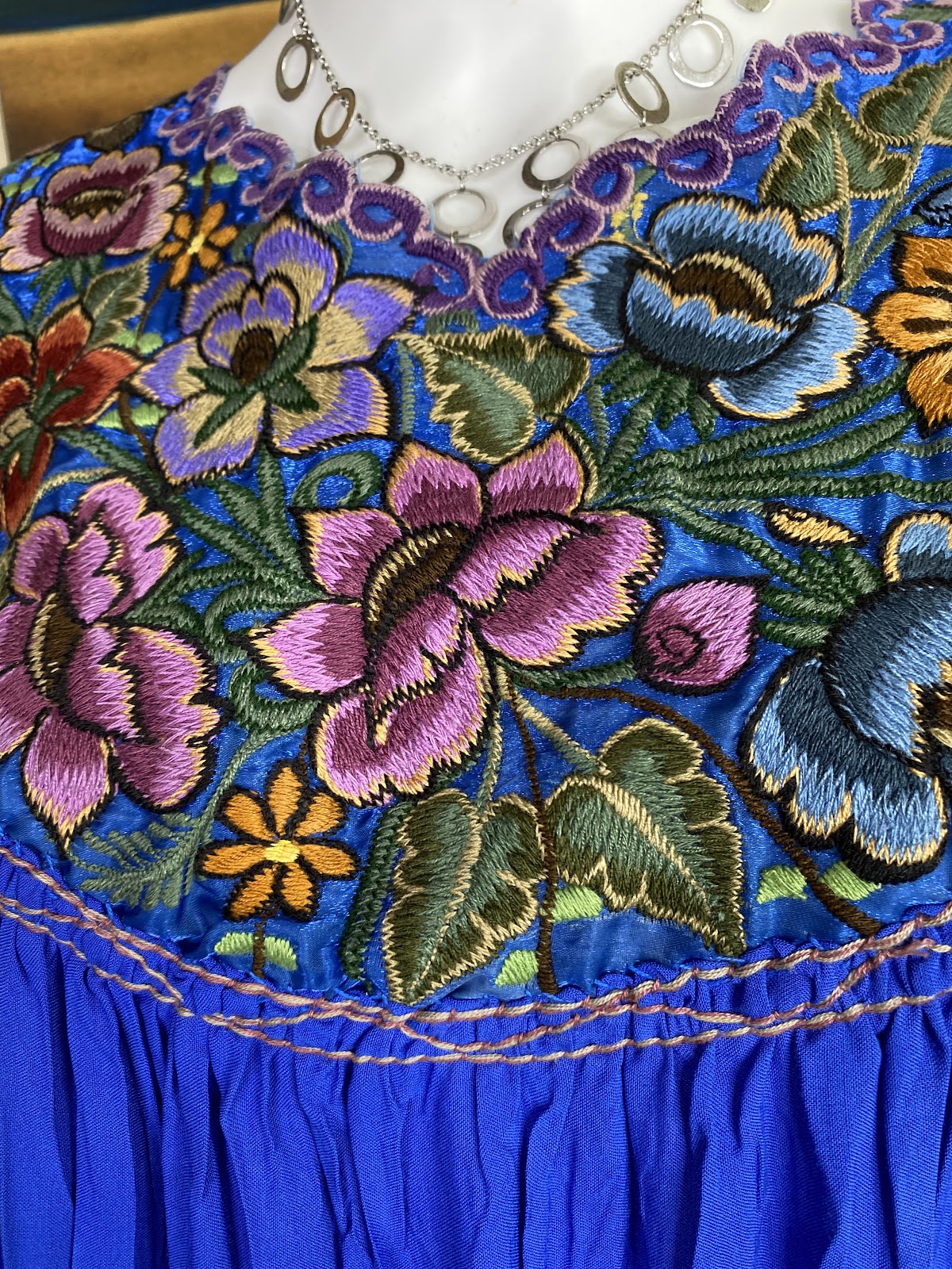 Blue Huipil Dress