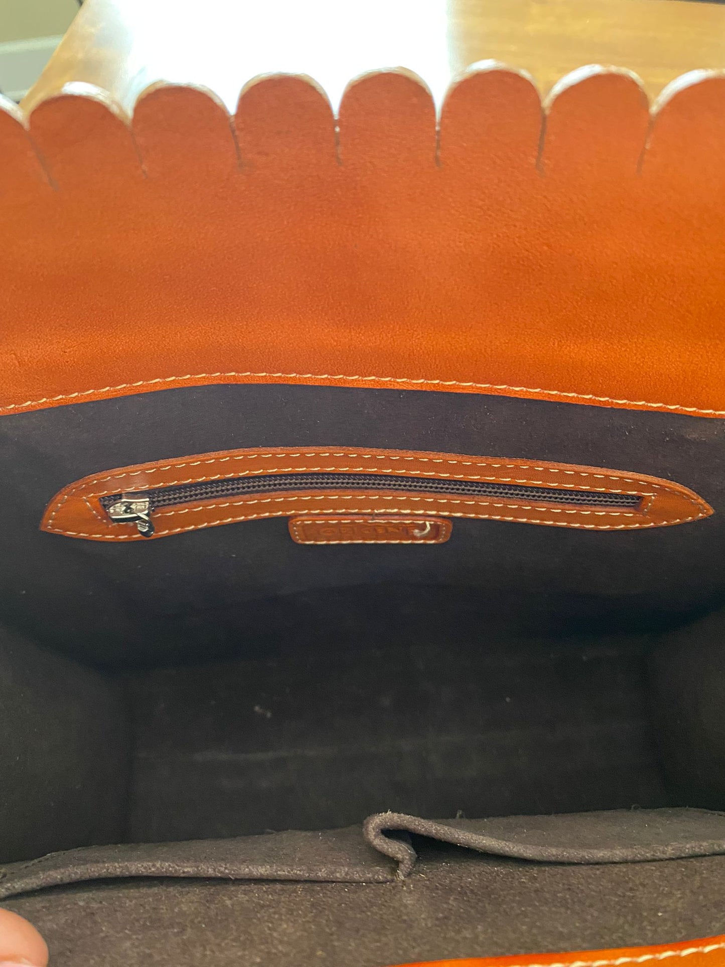 Natural Color Leather Handbag