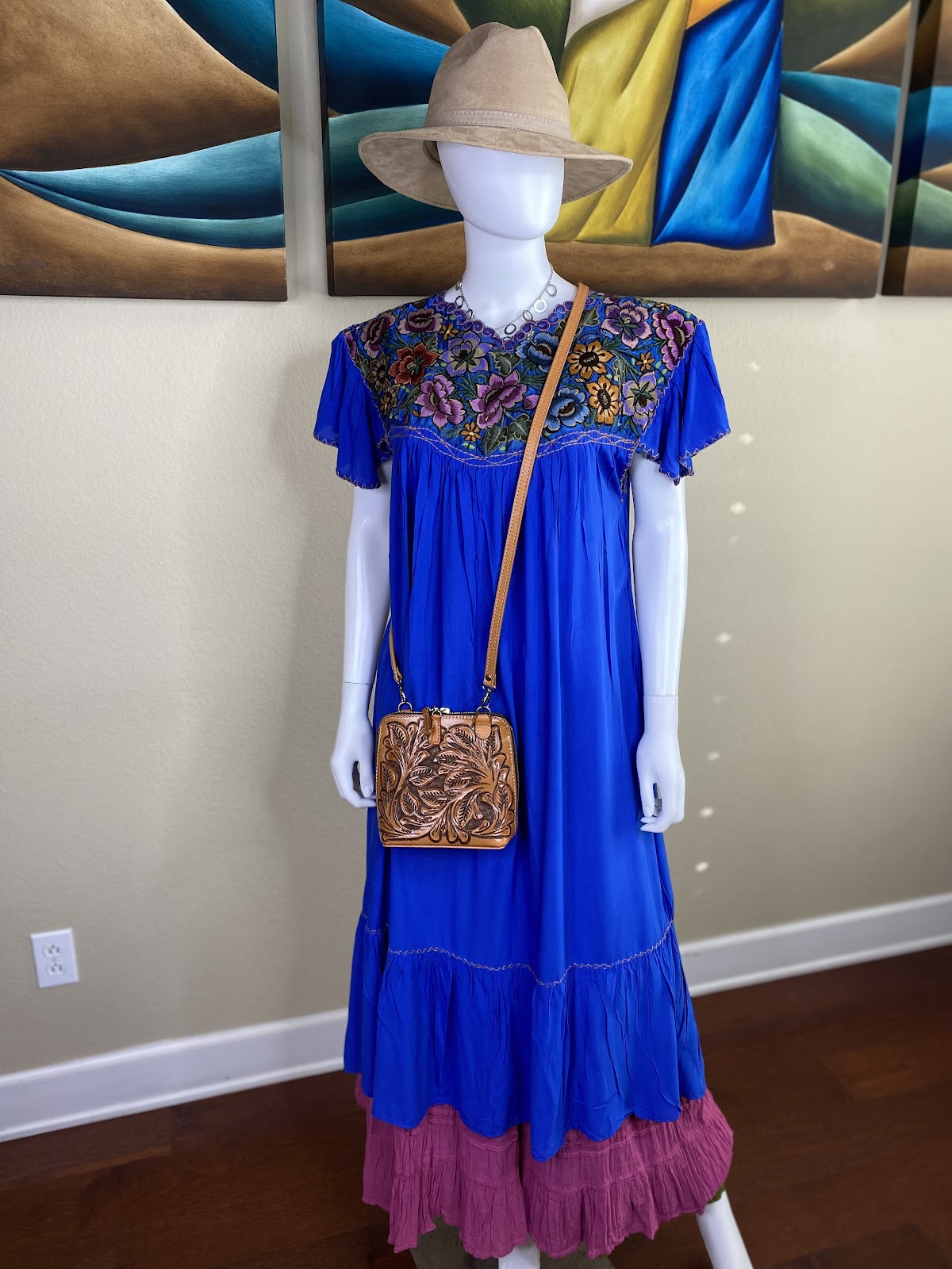 Blue Huipil Dress